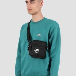 NWT Obey Conditions Black Crossbody Traveler Bag